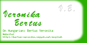 veronika bertus business card